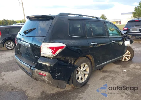 2012 Toyota Highlander Se V6 z USA, uszkodzony, nr VIN 5TDBK3EH4CS101837